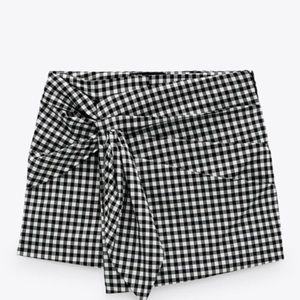 Zara Gingham SKort
